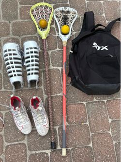 Lacrosse Girls STX Lot Cleats Goggles Sticks Bag