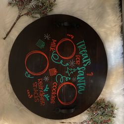 Custom Made Cookie & Milk Tray For Santa 