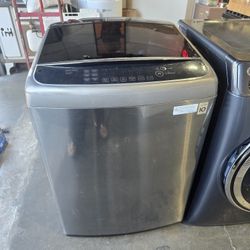 LG GRAY WASHER TOPLOAD HIGH EFFICIENCY 