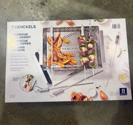 Hencekels 8-Pieces BBQ Trays And Skewer Set