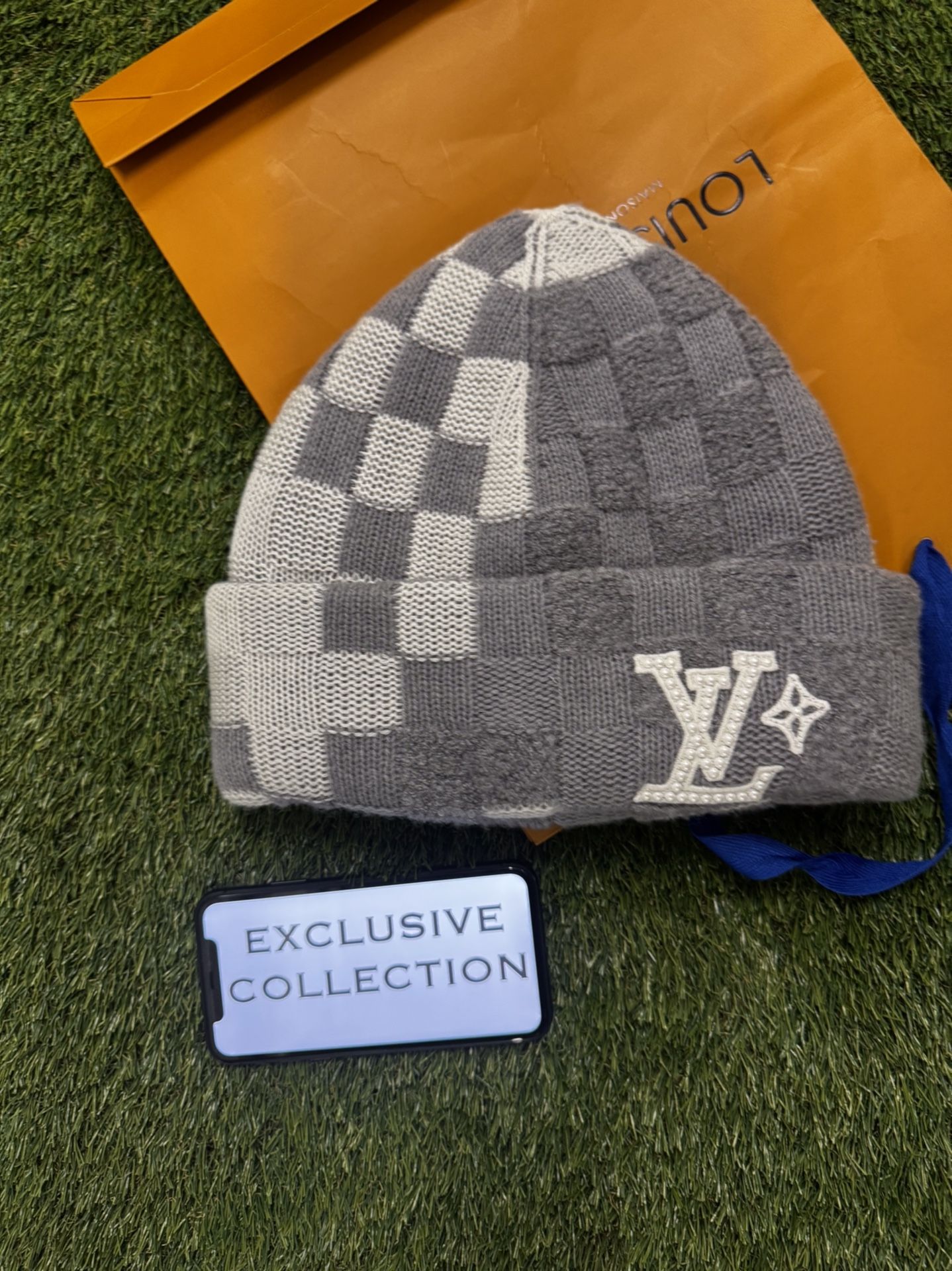 Louis Vuitton LV Crush Damoflage Beanie Skull Hat