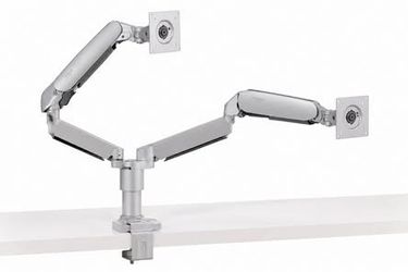 Workrite Ergonomics Dual Monitor Arm – Heavy Duty Adjustable Desk Mount
