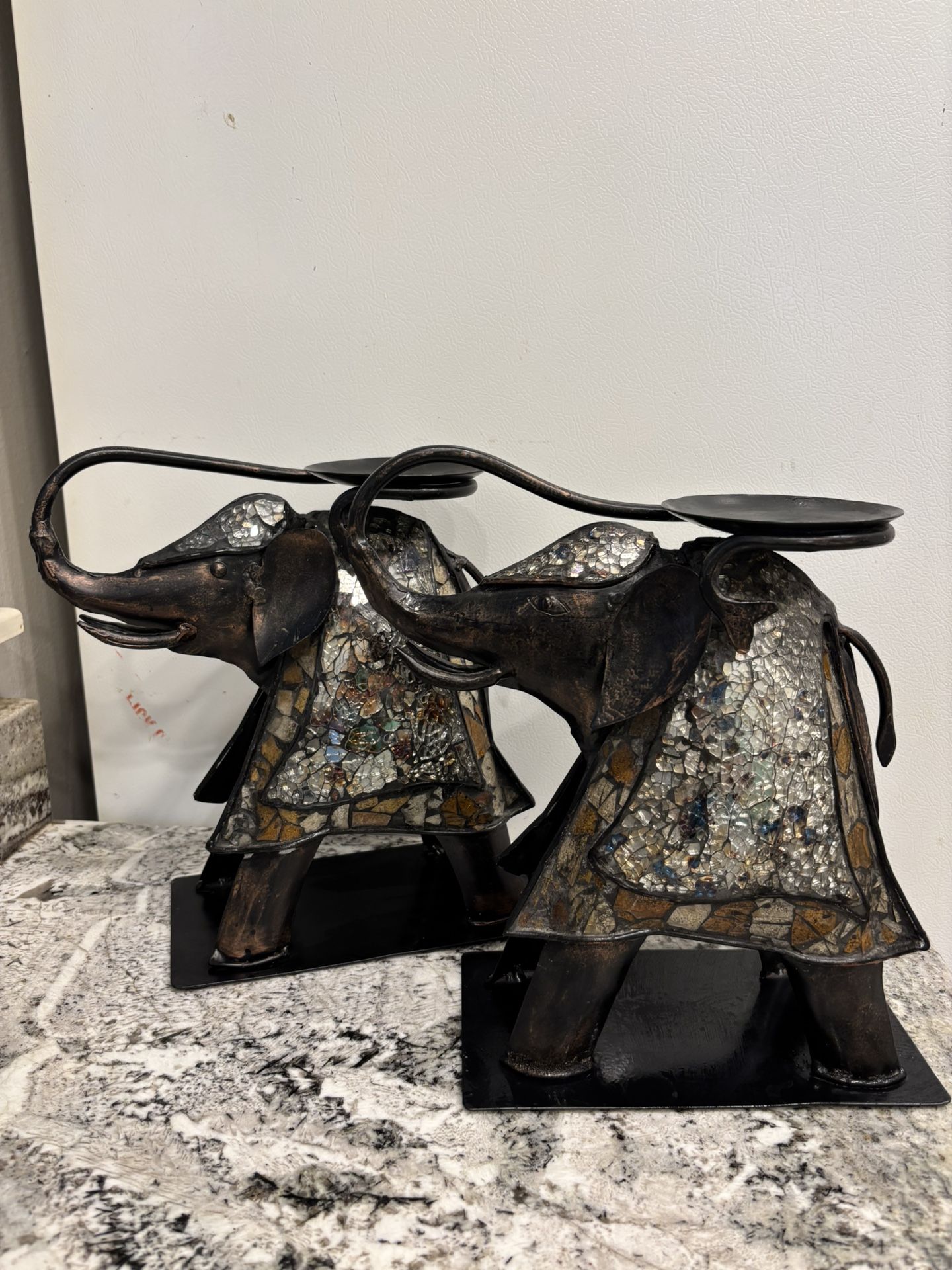 Pier 1 Elephant Candle Holders