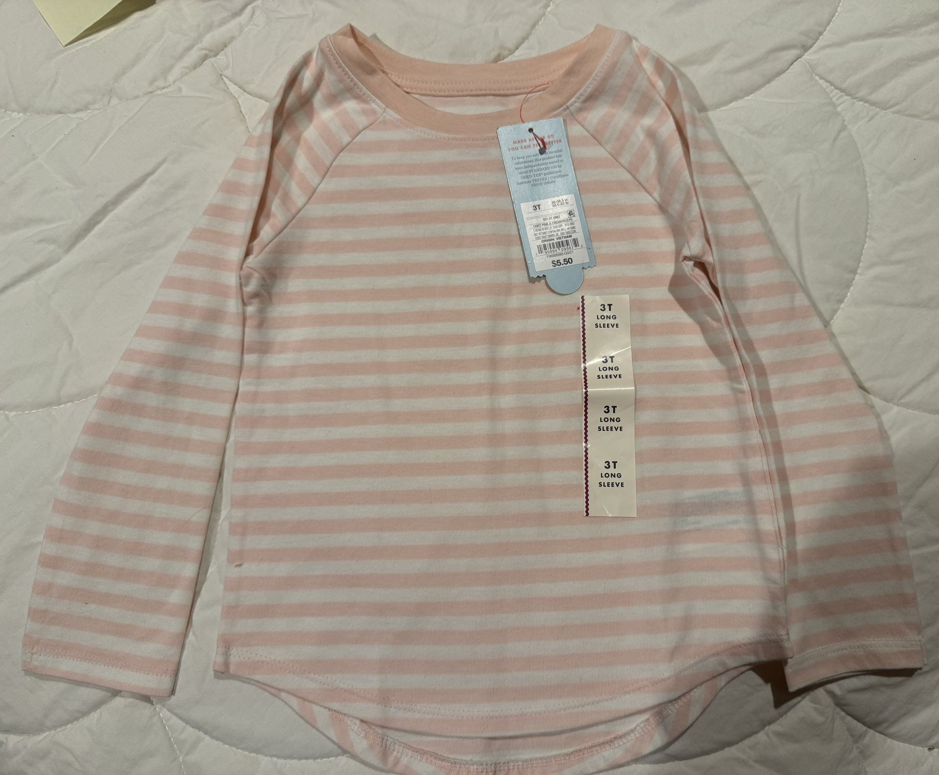 NEW 3T Cat & Jack Long Sleeve Shirt