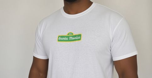Santa Monica Sesame Street t shirt