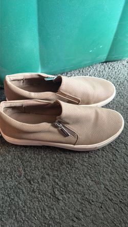 STYLE & CO Moira Zip Sneakers Taupe Size 7.5, $28