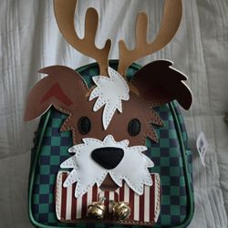 Bath And Body Reindeer Dog Mini Backpack Bag