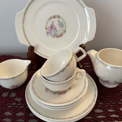 Salem 14 Piece Tea Cup Set is a vintage and antique collectible for a Tea Party for 2