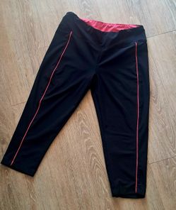 Bally Capri Black And Pink Leggings Medium