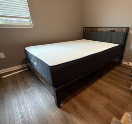 Nectar Queen Mattress (12") – Medium Firm Gel Memory Foam + Frame
