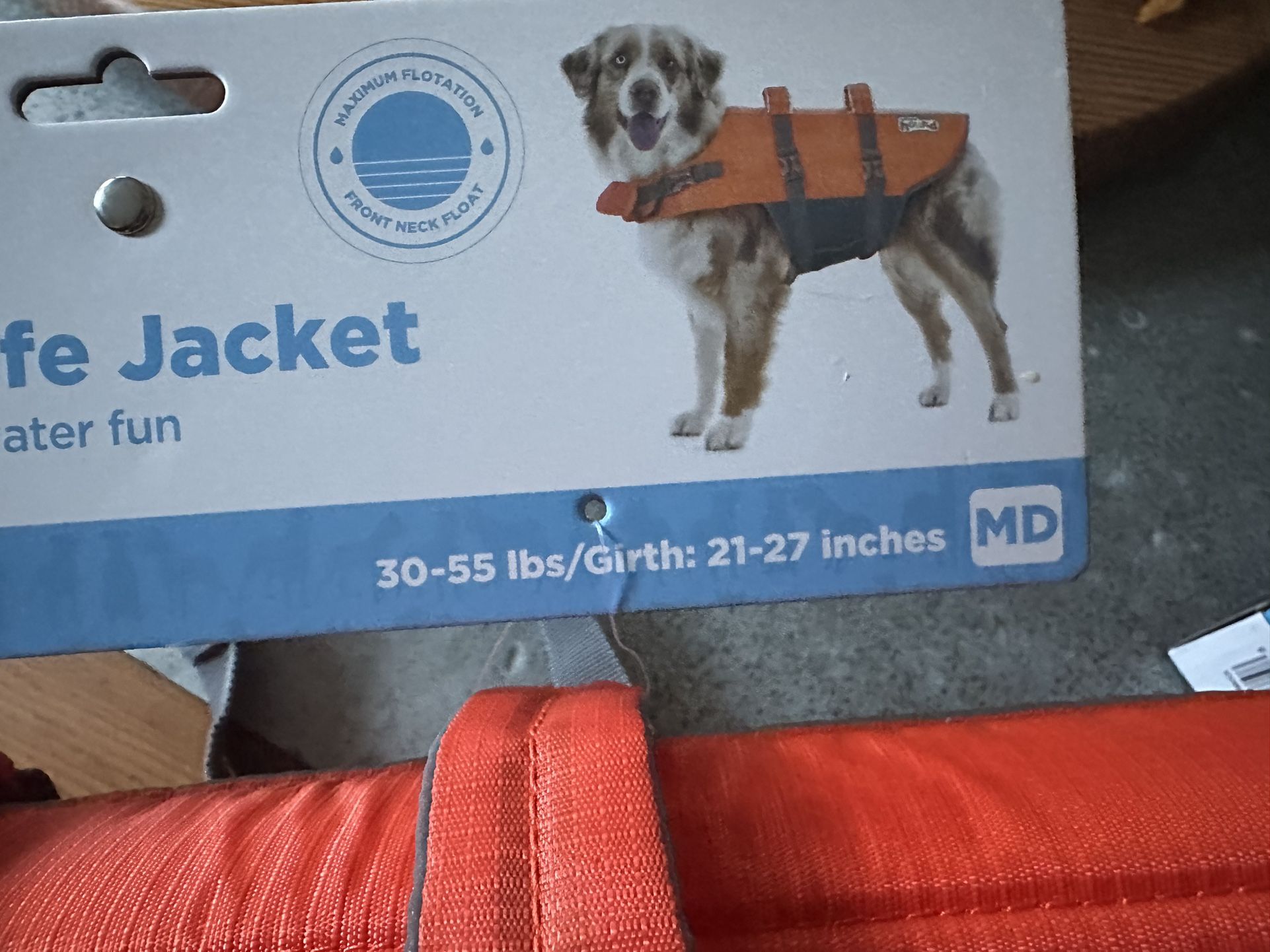 Dog Life Jacket Size Medium