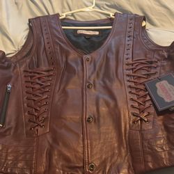 Women’s Leather Vest