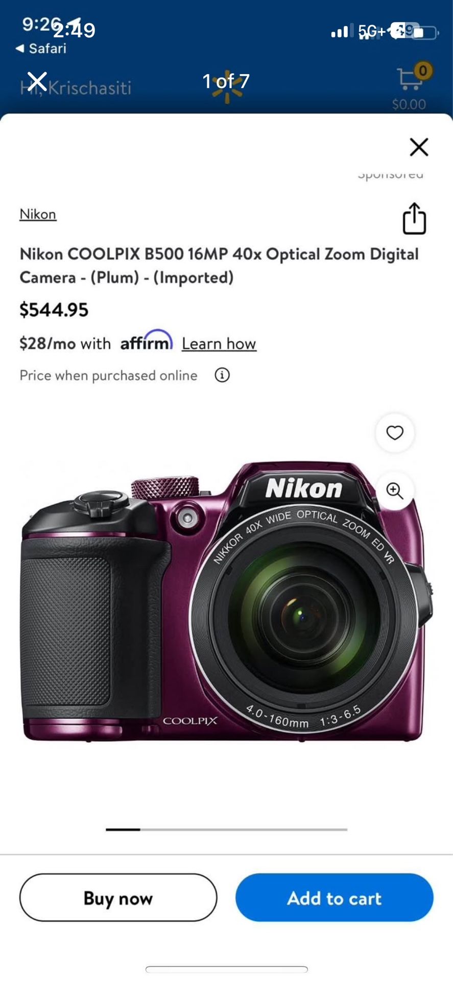 Nikon Coolpix B500