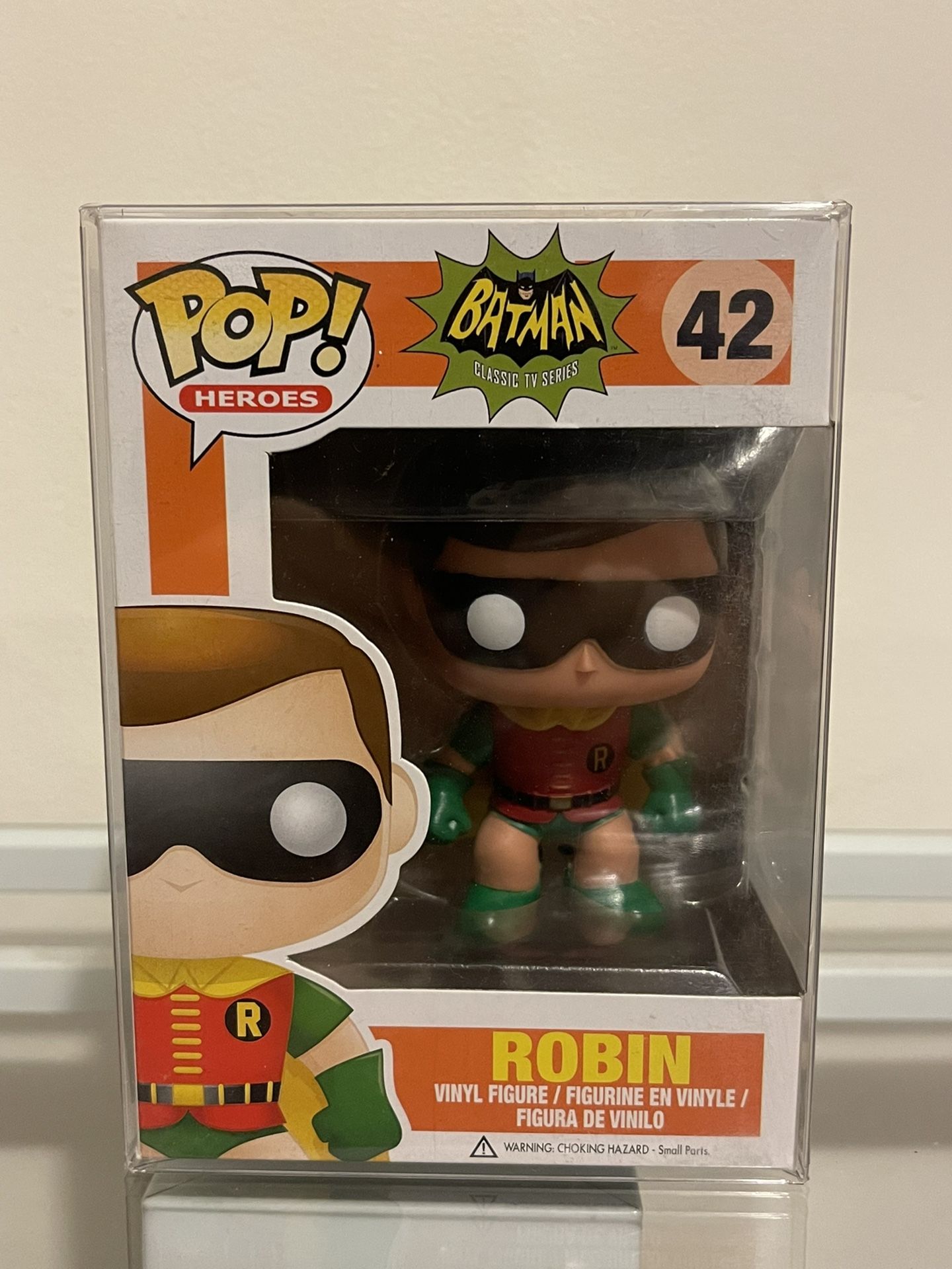  Classic Robin 42 Batman Pop Funko Burt Ward With Plastic Case 