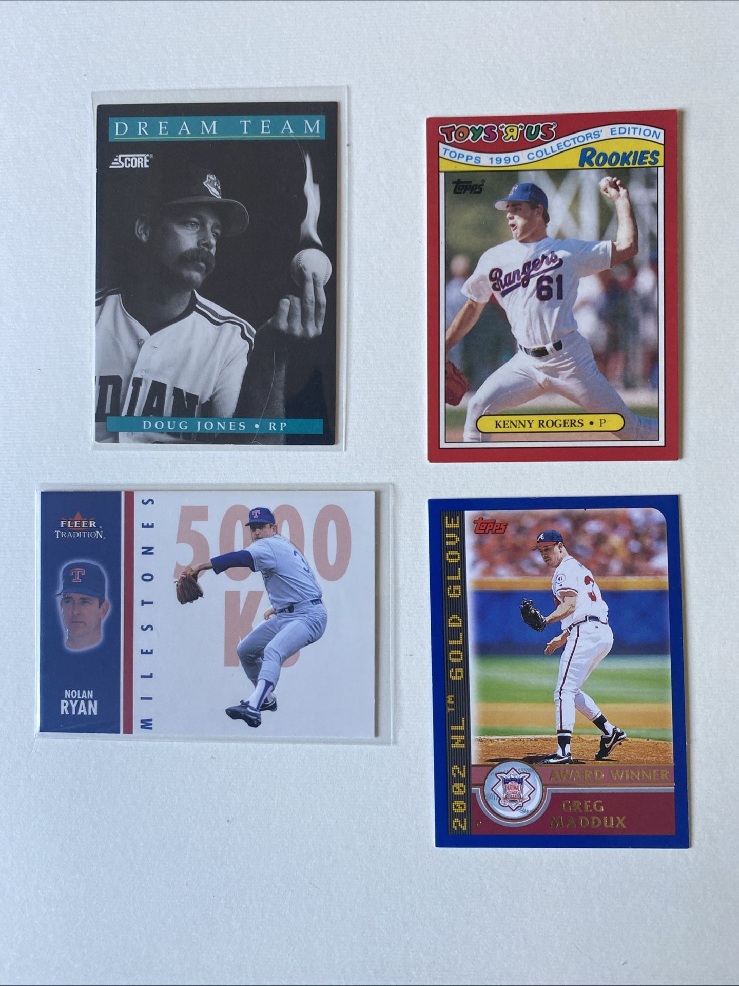 Nolan Ryan Fleer Traditions Milestone 9 of 25MS Card, Lot HOF Pitchers Ungraded Lot Of 4!
