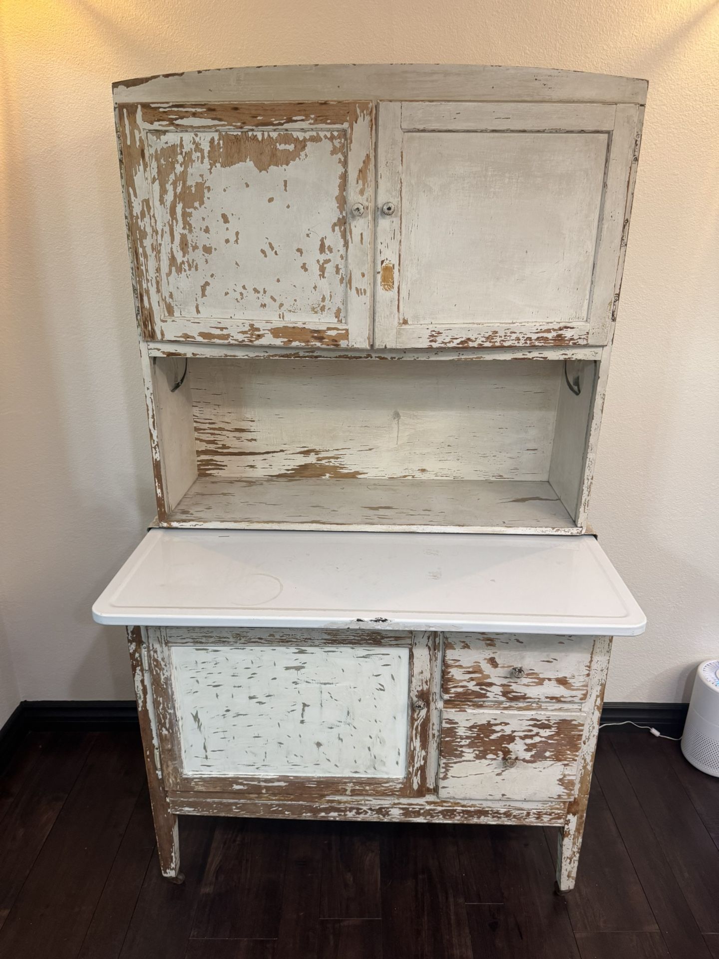 Farmhouse Cottage Core Antique Hoosier Cabinet