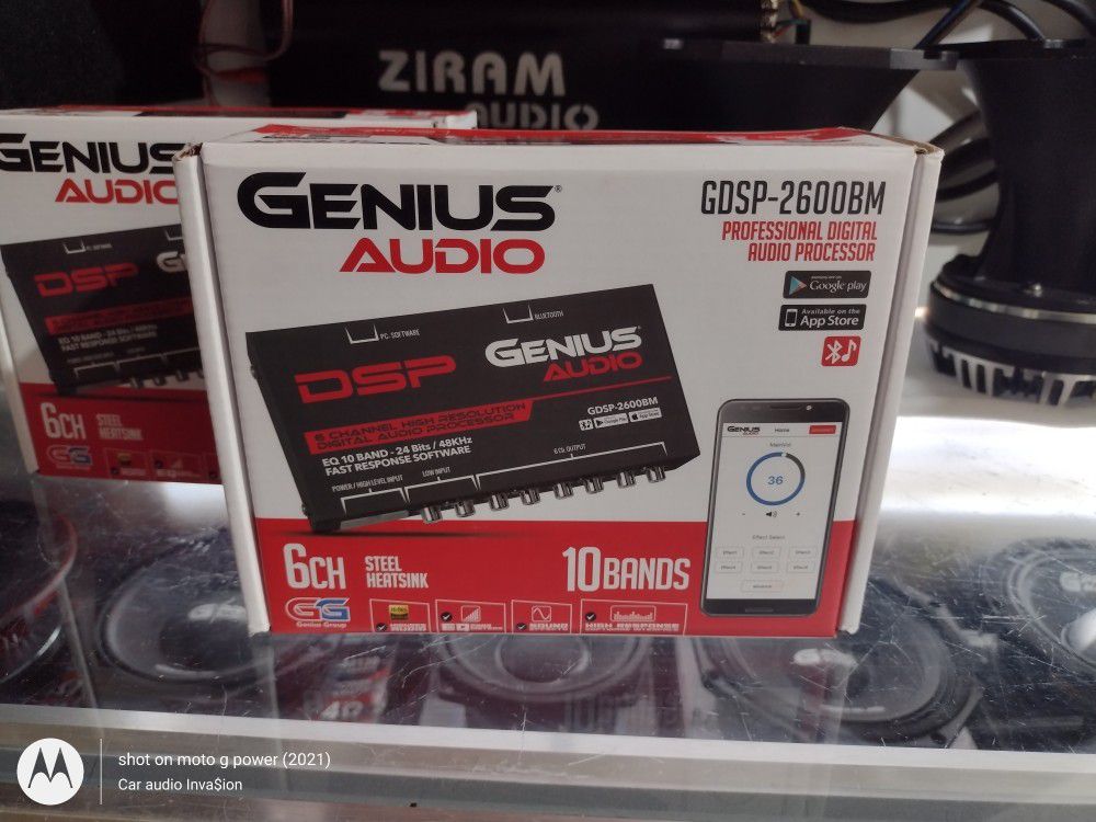 Sold Out More On The Way . New Genius Audio 6 Channel 10 Band Bluetooth DSP Equalizer Processor  $190 Each
