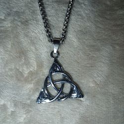 Celtic Trinity Knot 21" Necklace