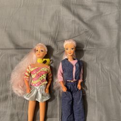 Old Barbie dolls