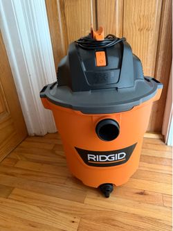 RIDGID 12-Gallon Wet/Dry Shop Vacuum – Complete with All Attachments