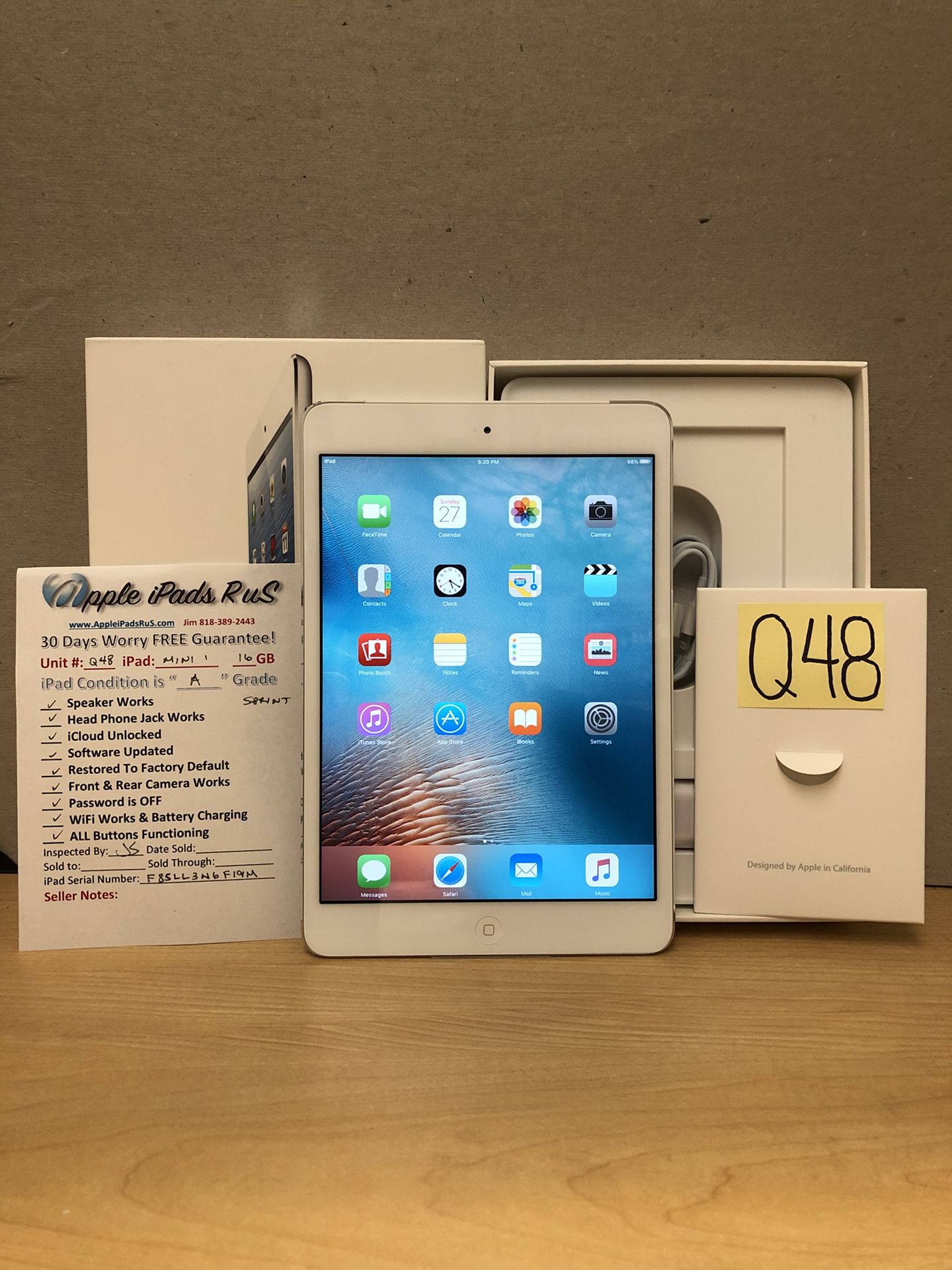 Q48 - iPad mini 1 16GB Cellular