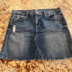 It Jeans Los Angeles Distressed Denim Mini Skirt – Size 27