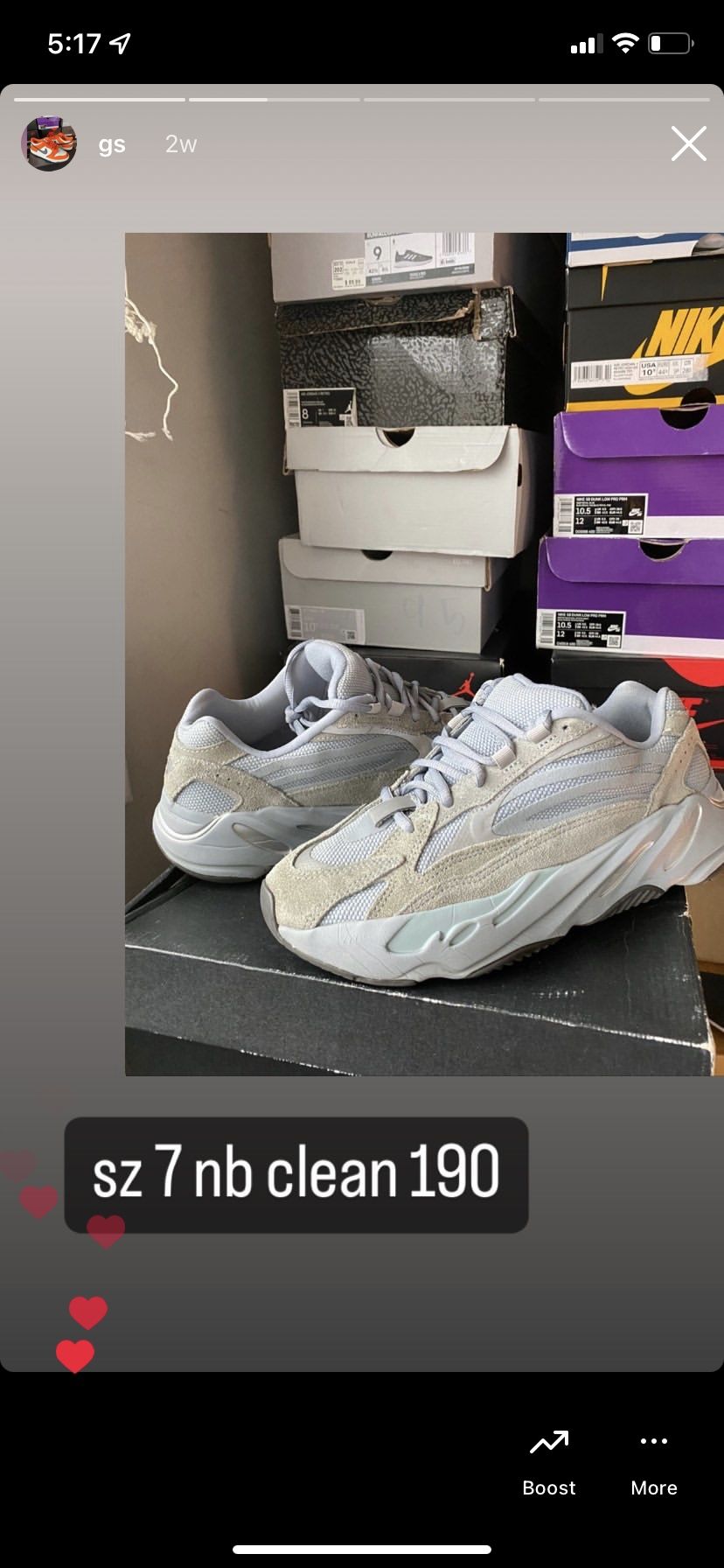 yeezy 700 hospital blue sz