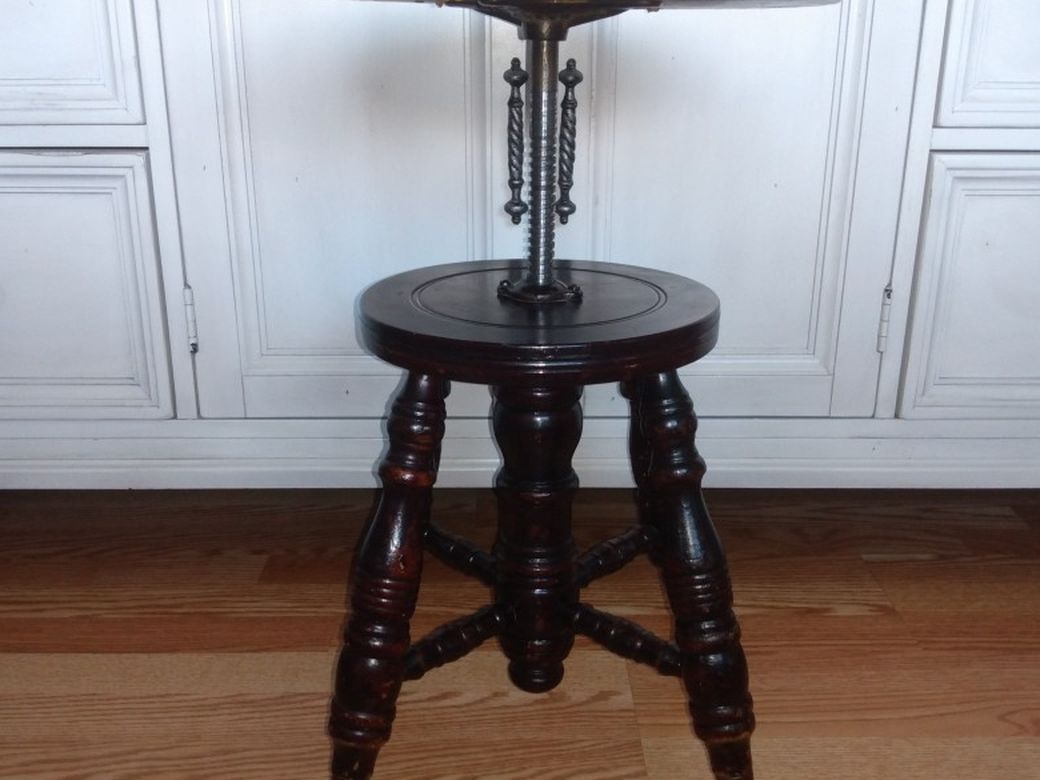 Antique Charles Parker Company Piano Stool