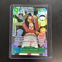 ONE PIECE!! THE AZURE SEAS SEVEN!! MANGA SUPER RARE!! DRACULE MIHAWK!! OP14-119