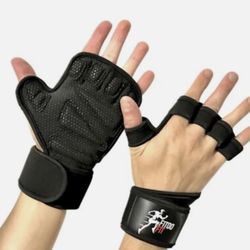 NEW WEIGHT LIFTING GLOVES WITH WRIST PROTECTION