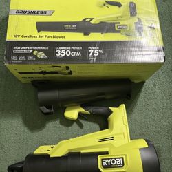 Ryobi One+ HP 18V Jet Fan Blower Brushless 350 CFM 110 MPH Tool Only