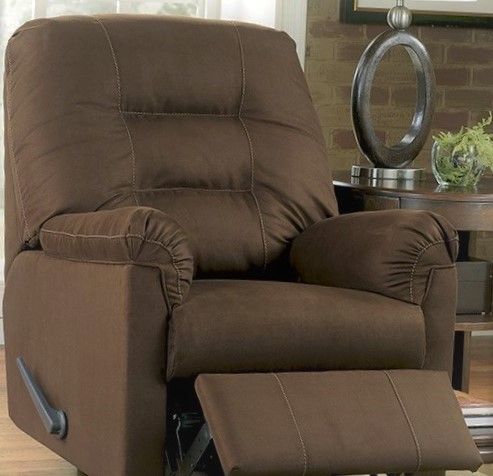 Plush Recliner with padded arms