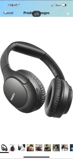 Brand new in box TOZO Bluetooth 5.4 Over Ear Headphones, ENC Call Noise Cancelling Mic, Foldable Wireless Headset, 70H Playback, Deep Bass Stereo Soun