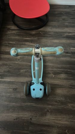 Blue kiddie scooter