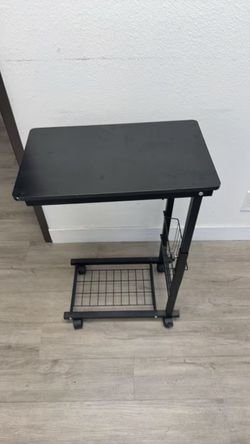 Adjustable Rolling Laptop Desk / Mobile Computer Cart