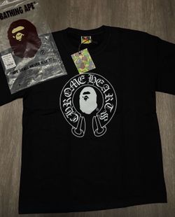 black bape and chrome hearts  shirt