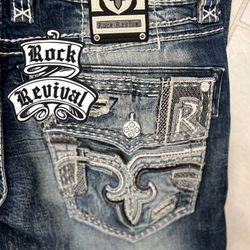 Men’s Size 38x32 Rock Revival Jeans - ALT STRAIGHT FIT - BRAND NEW!!!
