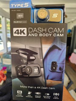 Type S 4K Dash Cam and Body Cam
