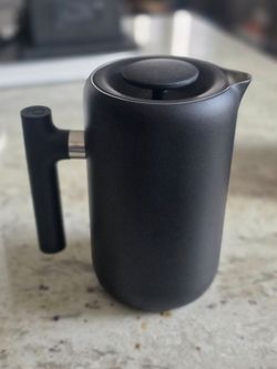 Matte Black French Press Coffee Maker