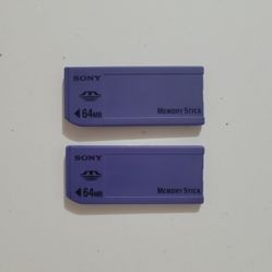 Sony Genuine Memory Stick 64MB MSA-64A Camera Memory Card Set Of 2.