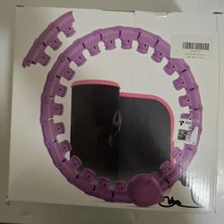 This is an adjustable smart weighted hula hoop designed for fitness and weight

loss