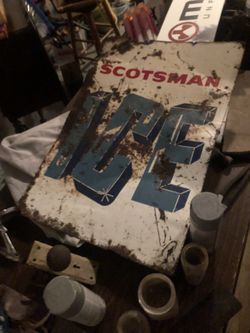 Old metal vintage signage