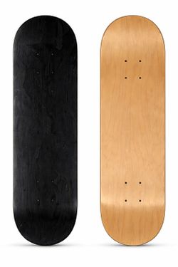 Blank Sponsor Me Skateboard Deck Blackout 7.75 x 29.5 (New – Kids)