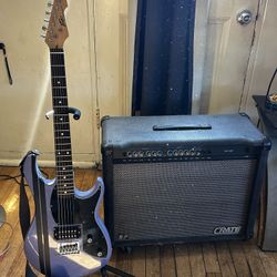 DSP Crate Custom Design Amp + lavender Sparkle Peavey Rock Master