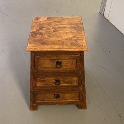 Small Wooden Shelf With Drawers