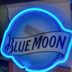 Blue Moon NEON Bar Sign