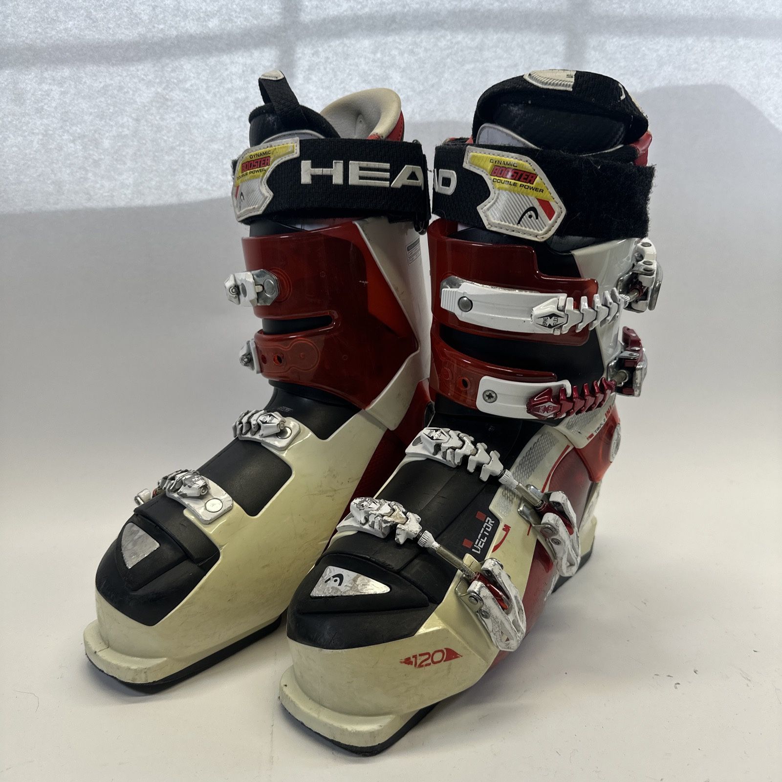 Head Vector Ski Boots Mens size 8.5 / 26.5 white / black / red