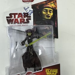 OLIVIA D'ABO  SIGNED ACTION FIGURE ~ STAR WARS CLONE WARS, CONAN