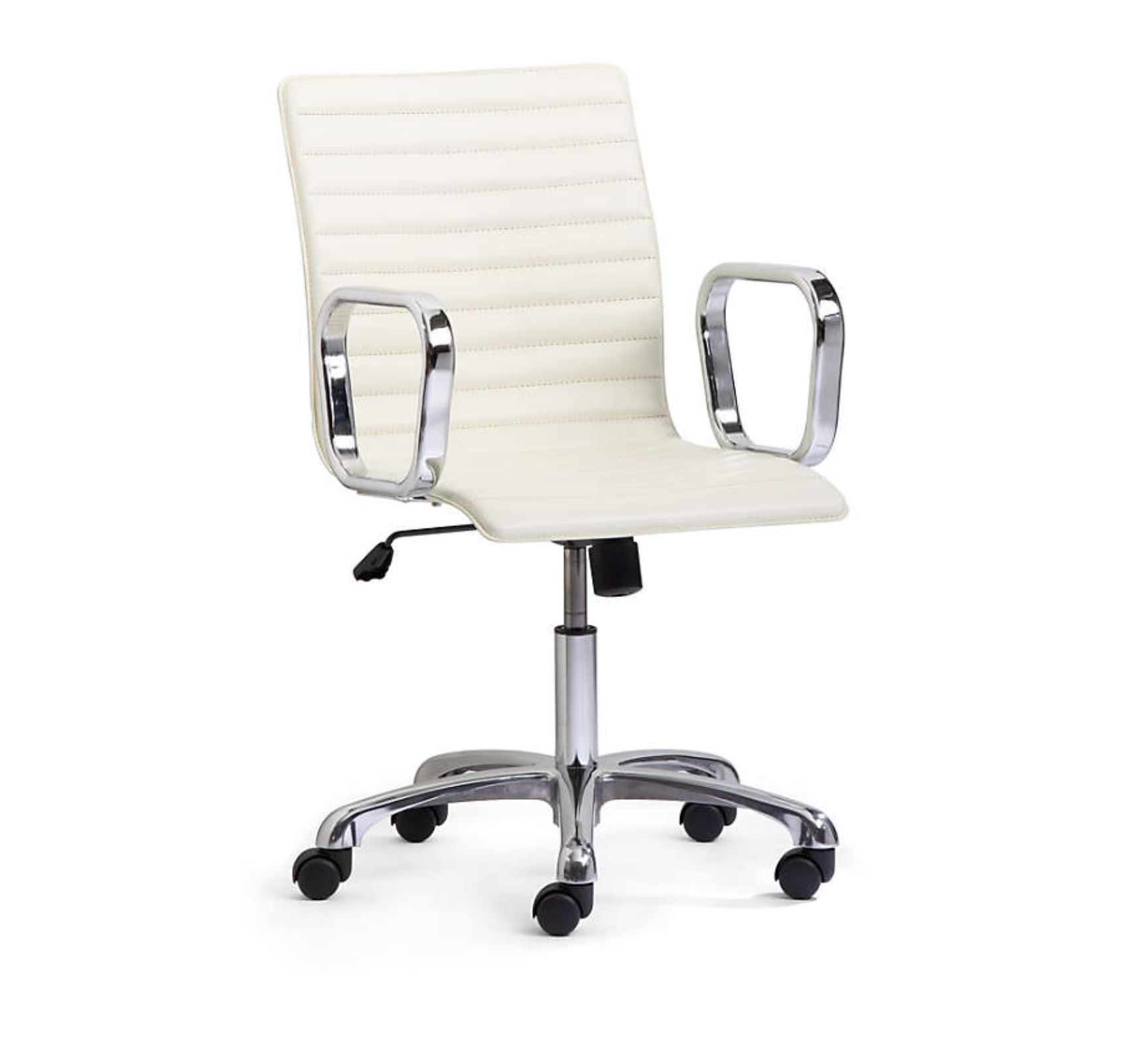 Crate & Barrel Ripple Leather Office Chair