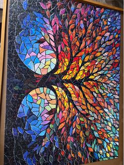 Stained glass puzzle